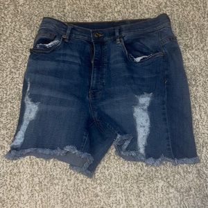 High waist women’s jean shorts